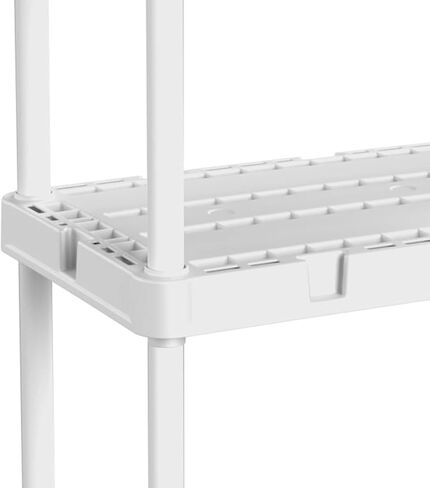 Gracious Living Knect A Shelf Light Duty 3 وحدات تخزين متشابكة للمنزل أو المكتب أو الطابق السفلي أو المرآب، أبيض (عبوتان) in Saudi Arabia