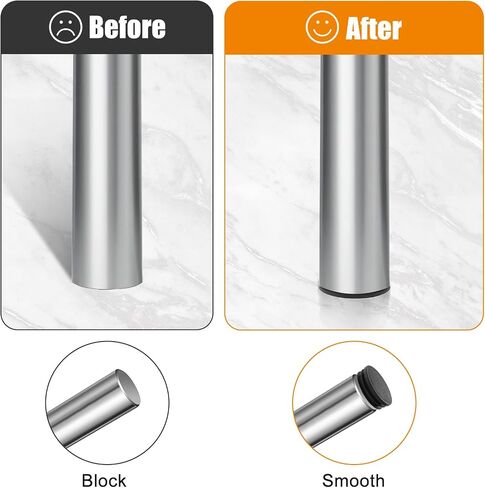 4 Pcs Round Plastic Plugs Plastic Fitness Equipment Pipes Tubing Hole Plugs Cover Insert Black End Caps for Round Metal Tube Fences Glide Protection from Chair Legs and Furnitures in Saudi Arabia