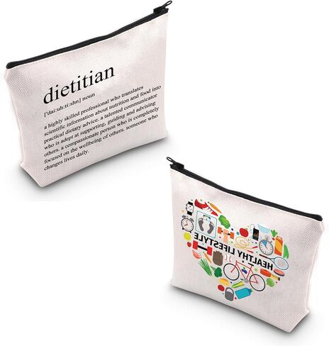Dietitian Canvas Tote Bag Shopping Bag Nutritionist Gift RD Registered Dietitian Gifts Dietitian Graduation Gift in Kuwait