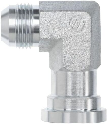 Brennan 1804-12-12-FG Forged Steel JIC Flared Tube Fitting, Flange 90 Degree Elbow Code 62, 3/4" Tube OD x 3/4" Flange in Saudi Arabia