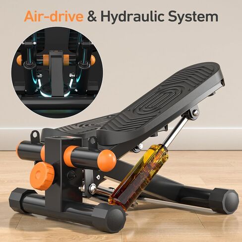 Mini Stepper for Exercise, Steppers for Exercise at Home, Stair Stepper with Resistance Bands, Mini Stepper with 300LBS Loading Capacity for Full Body Workout at Home Office in Saudi Arabia
