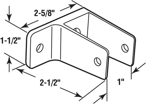 Sentry Supply 650-6383 1 دعامة حائط للأذن، 1 بوصة، كروم (عبوة واحدة) in Saudi Arabia