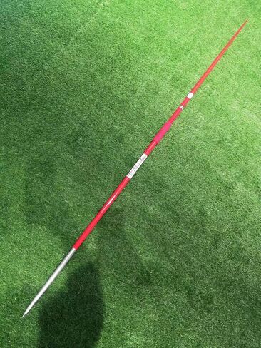 Javelin 800g IAAF(WA) Certified for Competition and Training -800GM Javelin Throws red Color red Grip Stainless Steel tip in Saudi Arabia