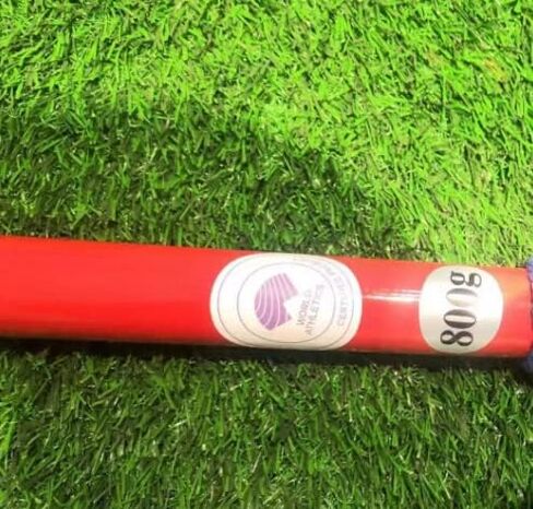 Javelin 800g IAAF(WA) Certified for Competition and Training -800GM Javelin Throws red Color red Grip Stainless Steel tip in Saudi Arabia