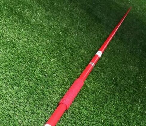 Javelin 800g IAAF(WA) Certified for Competition and Training -800GM Javelin Throws red Color red Grip Stainless Steel tip in Saudi Arabia