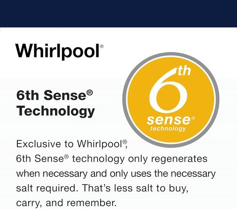 ويرلبول WHES40E 40.000 منعم الحبوب | تكنولوجيا توفير الملح والمياه | معتمد من NSF | تجديد تلقائي للمياه الناعمة للمنزل بالكامل، باللون الأبيض in Kuwait