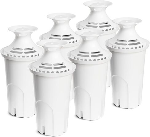 Water Filter Replacement for Brita Water Pitchers and Dispensers, Classic 35557, OB03, Mavea 107007, Reduce Chlorine and Bad Taste, BPA free, Pack of 6 in Saudi Arabia