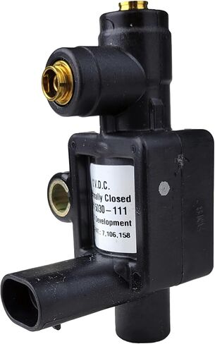 تكتران 80-1067 صمام الملف اللولبي | ثلاثي الاتجاه مغلق عادة | 12 فولت تيار مستمر | 9 إلى 16 فولت | أسود in Kuwait