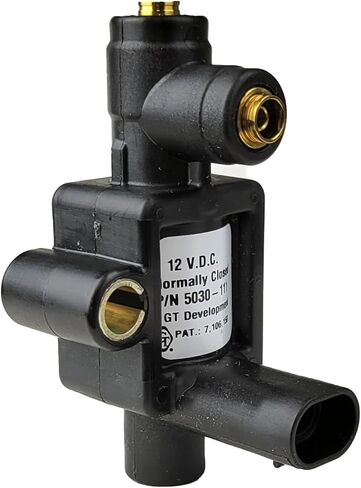 تكتران 80-1067 صمام الملف اللولبي | ثلاثي الاتجاه مغلق عادة | 12 فولت تيار مستمر | 9 إلى 16 فولت | أسود in Kuwait