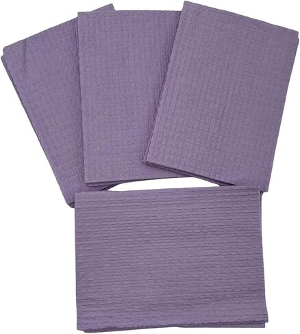 Disposable Dental Patient Bibs, 3 Layer 50 Pack Paper Towel Bibs 13"x18" with Poly Back, Tattoo, Dental, Medical, Nail Tray or Table Covers (Green) in Saudi Arabia