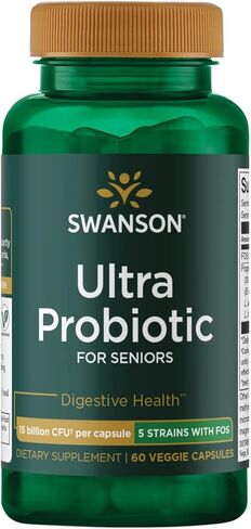 Swanson Ultra Probiotic for Seniors 30 Billion Cfu 60 Veg Capsules in Saudi Arabia