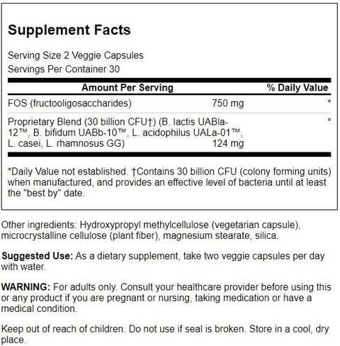 Swanson Ultra Probiotic for Seniors 30 Billion Cfu 60 Veg Capsules in Saudi Arabia