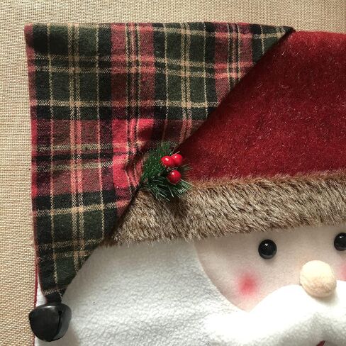 SAHLA Christmas Chair Covers Set of 3, Santa Claus Snowman Reindeer Xmas Dinner Chairs Cover Christmas Chair Back Cover Dinner Table Chair Slipcovers for Xmas Home Kitchen Decorations Ornaments in Saudi Arabia