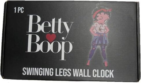 منتجات Midsouth ساعة حائط Betty Boop بأرجل متأرجحة - ديكور منزلي ممتع وقابل للتحصيل in Kuwait