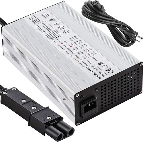 VEVOR Golf Cart Battery Charger 36V Club Car Charger 18A Golf Cart Electric Charger Splayed Plug/LED Club Car Battery Charger Aluminum Shell Power Wise Golf Cart Battery Charger for Ez Go Yamaha in Saudi Arabia
