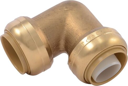 SharkBite 1 Inch 90 Degree Elbow, Push to Connect Brass Plumbing Fitting, PEX Pipe, Copper, CPVC, PE-RT, HDPE, U260LFA in Saudi Arabia