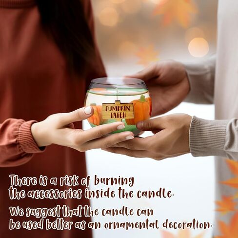 شمعة شبح الهالوين، شمعة على شكل وعاء تتوهج في الظلام مع جاك أو فانوس يا بو الخريف، قطعة مركزية لطاولة الخريف، هدية تزيين العطلات المعطرة لمجموعة من 1 in Kuwait