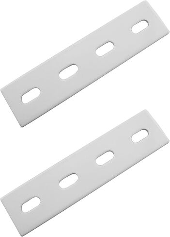 2pcs White 6" Heavy Duty Mending Plate Flat Straight Metal Steel Repair Fixing Bracket Connector in Saudi Arabia