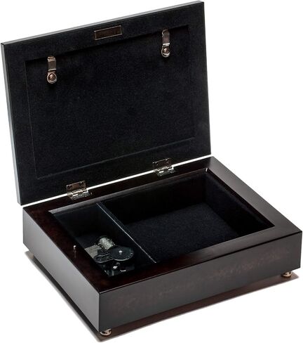 Cottage Garden Happy 50th Anniversary Burlwood Jewelry Music Box Plays How Great Thou Art in Saudi Arabia