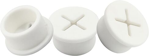 12pcs 3/4 Inch (20mm) Rubber Desk Grommet, Flexible Desk Hole Cover Plug Wire Management Cable Cord Pass Through for Office Home Equipment (White) in Kuwait
