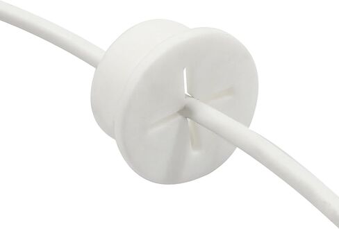 12pcs 3/4 Inch (20mm) Rubber Desk Grommet, Flexible Desk Hole Cover Plug Wire Management Cable Cord Pass Through for Office Home Equipment (White) in Kuwait