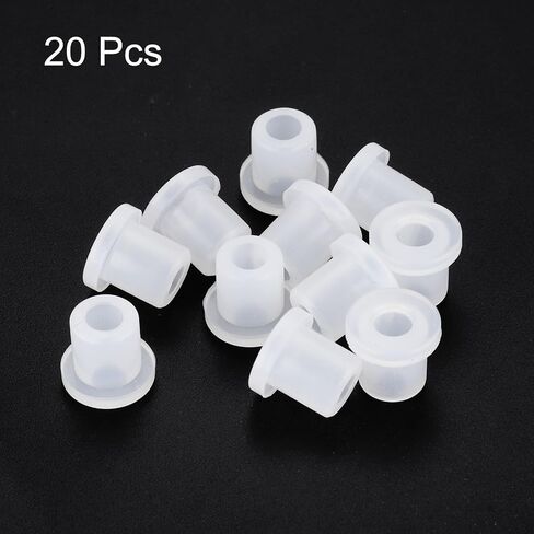 MECCANIXITY 20Pcs T Shape Rubber Grommet Mount Dia 10mm ID 6mm H 11mm Transparent Seal Protection Cable Grommets Flexible for Cable Pipe in Saudi Arabia