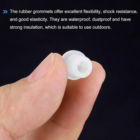 MECCANIXITY 20Pcs T Shape Rubber Grommet Mount Dia 10mm ID 6mm H 11mm Transparent Seal Protection Cable Grommets Flexible for Cable Pipe in Saudi Arabia