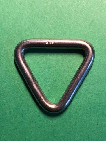 US STAINLESS 5 Pieces Stainless Steel 316 Triangle Ring Welded 3/16" x 1 3/16" ID (5mm x 30mm ID) Marine Grade Loop in Saudi Arabia