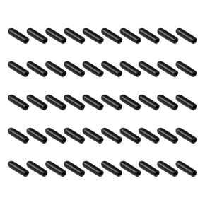 20 Pack Rubber End Caps - Round Protectors Apply to Outdoor Screws Thread (25mm ID, Black)