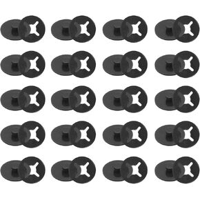 PATIKIL Running Bib Race Clips, 20 Pcs Race Fastener Race Number Buckle Fixing System Marathon Number Buckles Fasteners Holders for Runners Field, Light Blue