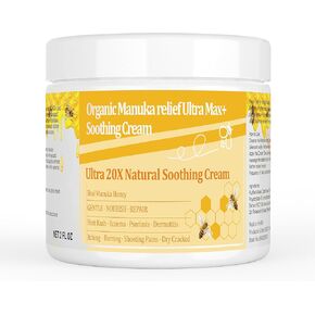 Organic Natural Bee Venom Extra Eczema Ointment, Relief Anti-Itch, Red Rash Cream, Gentle Plant Added, Soothing Psoriasis, Jock Itch, Irritated Skin, for Dry Sensitive, Feet, Hand Skin
