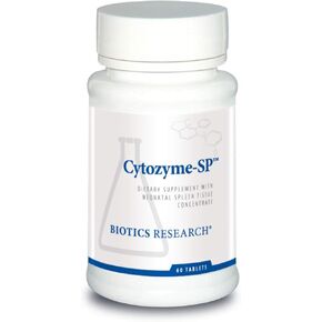 Biotics Research Cytozyme SP Neonatal Spleen. Supports Healthy Iron and Bilirubin Levels, Provides Immune Support, Supports Spleen Function, SOD, Catalase, Potent Antioxidant Activity 60 Tabs