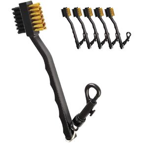 GOLDEAL 5 Pack Golf Club Brush and Club Groove Cleaner Set, Golf Club Brush, Golfing Equipment, Accessories for Golf Clubs, Balls, Clothing, Shoes, Golf Aids, Easily Attaches to Golf Bag