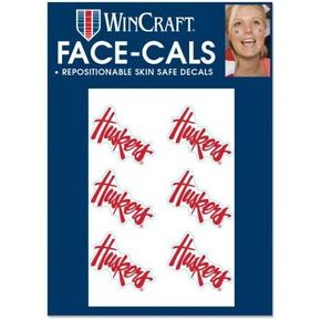 Wincraft NCAA Nebraska Cornhuskers Face Tattoos, Team Colors, One Size