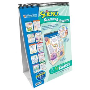 NewPath Learning - 34-6014 10 Piece Science Genetics and Heredity Curriculum Mastery Flip Chart Set, Grade 6-10