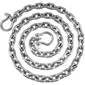 US Stainless Stainless Steel Windlass Anchor Chain 316 8mm (5/16") DIN766 by 6' with Shackles