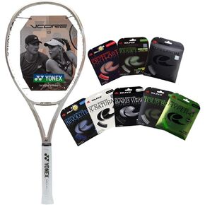 Yonex 2024 VCORE 100 300g Sand Beige Tennis Racquet - Designed for Spin & Speed - Strung with Your Choice of SOLINCO String & Tension