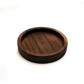 Solid 100 Percent Walnut Ash Tray - Mineral oil finish for an all natural experience