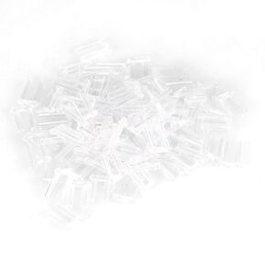 3 Types 100 Pcs Plastic Compression Mounting Sleeve, for Rimless Glasses Accessories Tools Repair KitsEyeglasses Care (#1)