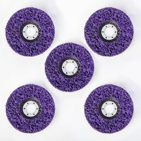 5 Pack Strip Disc Wheel for Angle Grinders Clean and Remove Paint, 4.5" x 7/8" Stripping Wheel for Rust Welds and Oxidation, Abrasive Strip Disc Wheel for Drill Grinding Discs