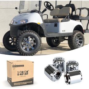 World 9.99 Mall ITP Generic Golf Cart SS Wheel Alloy Center Covers 8,10,12 Inch Material Aluminum P110ss Fit for Club Car,EZGO (4pcs)