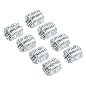 MECCANIXITY Thread Reducing Nuts Insert M10 x 1mm Male to M8 x 1mm Female Adapters 10mm Long Pipe Fitting Conversion Sleeve Reducer, Pack of 8