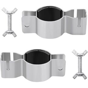 2 Pcs Adjustable Upright Clamp,Pipe and Drape Clamps,Works With 1.5" Diam or 2" Diam,For Weddings,Banquets And Events