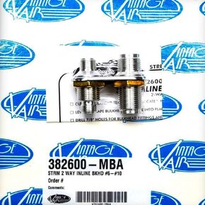 Vintage Air 382600-MBA Aluminum 2-Way Bulkhead Plate