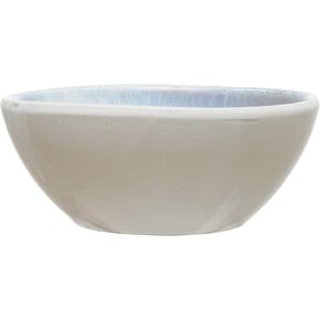 Creative Co-Op Stoneware, Reactive Glaze, Blue (Each One Will Vary) Bowl