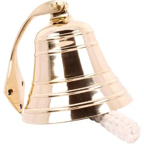 4" Super Loud Solid Brass Bell Call Bell Nautical Ship Bell Heavy