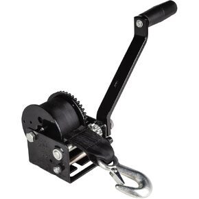 Fulton 142026 Trailer Winch, Single-Speed, 900 lbs. Capacity, 15 ft. Strap