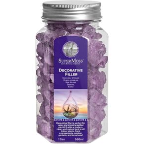 SuperMoss Sea Glass Natural Frosted Vase Filler for Flower Arrangements Crafts Decorations Centerpieces and Aquariums, Lavender
