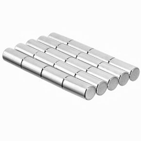 Cylinder Rod Magnets 1/4x1/2 - Magnetic Pins Tacks Sticks Holder Lifter Fastener 6x12mm Magnet N48 (20 Pack)
