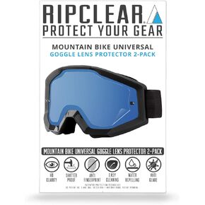 RIPCLEAR Mountain Bike Goggle Lens Protector For Oakley Goggles - Universal Fit For O-Frame 2.0, Airbrake, L-Frame, Front Line, More (Tear Off Alternative) - Mountain Bike, MTB, Downhill Goggle